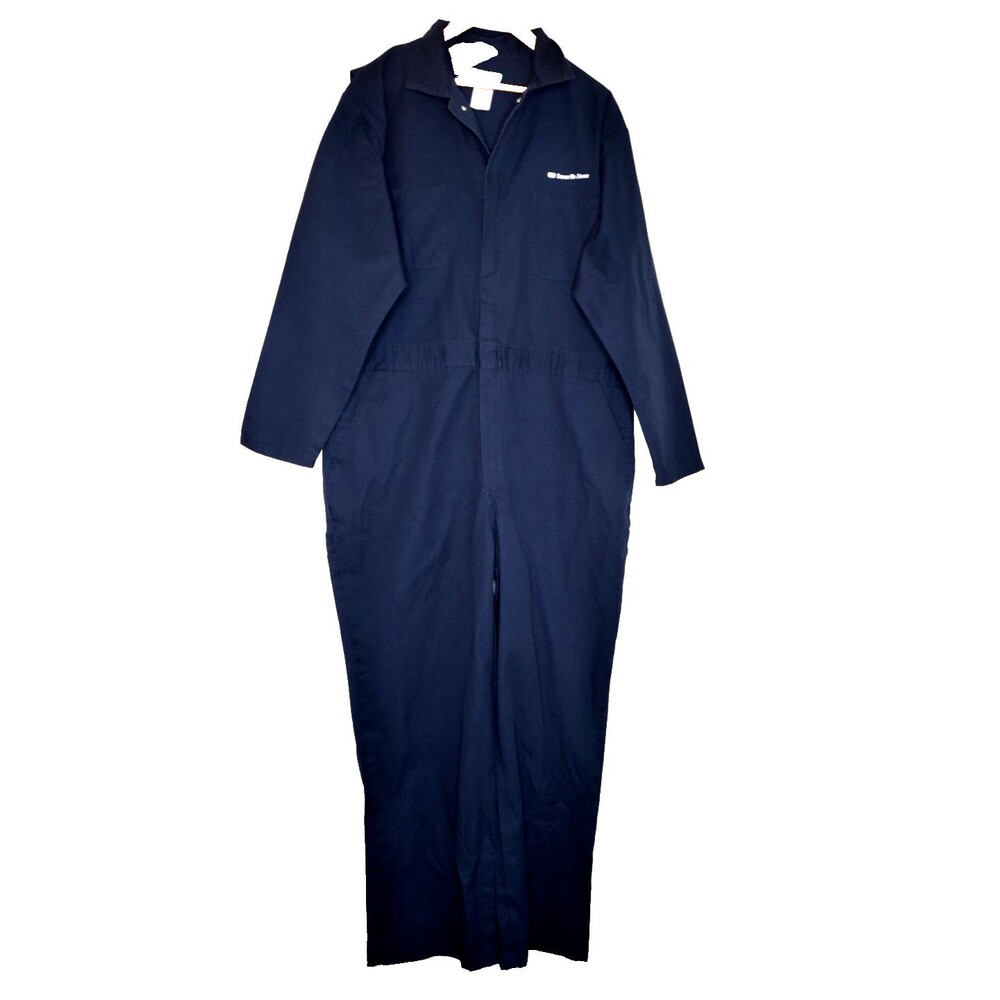 WEAR GUARD Navy Blue Mens COVERALLS XL R- (45 - 48) Work Utility One Piece Zip